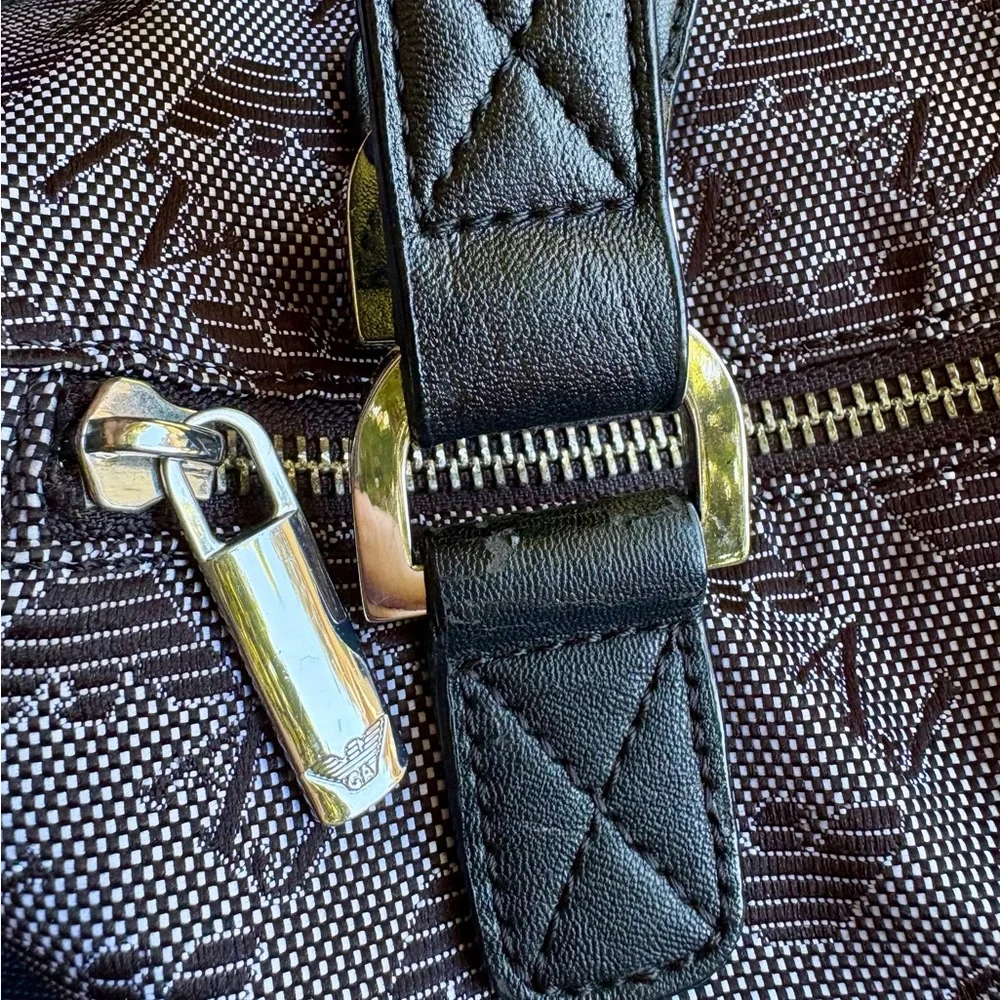 Armani Jeans Monochrome Patterned Tote